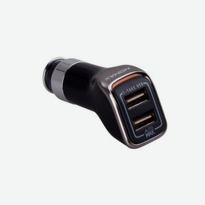 Автомобильное зарядное устройство Momax Top Series Car Charger Dual USB 4.8A Чёрный