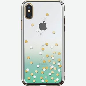 Накладка Devia Polka Crystal Series для iPhone X/XS - Green