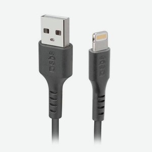 Дата кабель SBS, USB- Lightning, 1м, черный