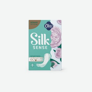 Прокладки ежедневные Ola Silk Sense Light белый пион стринг-мультиформ 60 шт
