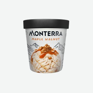 Мороженое пломбир Monterra Грецкий орех с кленовым сиропом 480 мл