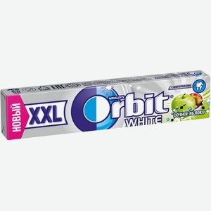Резинка жевательная Orbit XXL White Сочное яблоко без сахара, 20 г