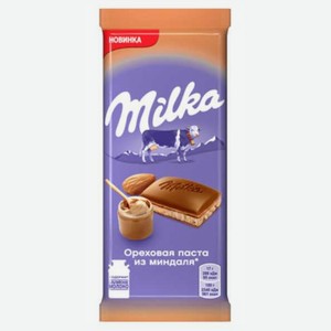 Шоколад Милка мол орех паста миндаль 85г
