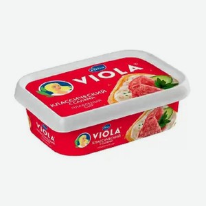 БЗМЖ Сыр плавленый Виола Классический с салями 35% в ванночке 190гр