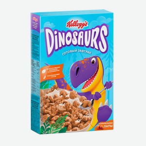 Готовый завтрак Kelloggs Dinosaurs карамельные лапы 220гр
