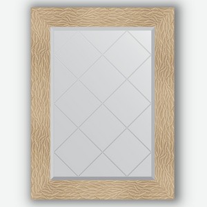 Зеркало с гравировкой в багетной раме Evoform золотые дюны 90 мм 66x89 см