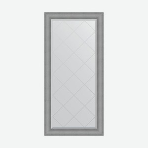 Зеркало с гравировкой в багетной раме Evoform серебряная кольчуга 88 мм 77x159 см