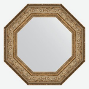 Зеркало в багетной раме Evoform виньетка античная бронза 109 мм 65x65 см
