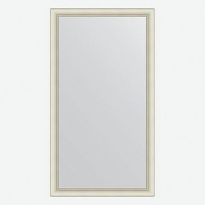 Зеркало в багетной раме Evoform белый с серебром 60 мм 74х134 см