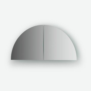 Зеркальная плитка со шлифованной кромкой - комплект 2 шт четверть круга 15х15 см, серебро Evoform