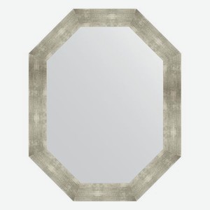 Зеркало в багетной раме Evoform алюминий 90 мм 76x96 см