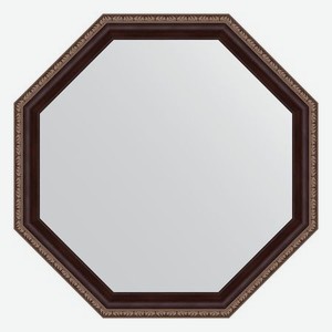 Зеркало в багетной раме Evoform махагон с орнаментом 50 мм 59x59 см