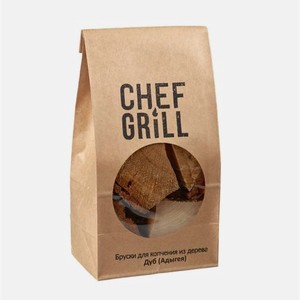 Бруски Chef grill для копчения дуб 0,6 кг