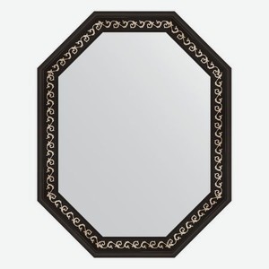 Зеркало в багетной раме Evoform черный ардеко 81 мм 74x94 см