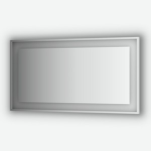 Зеркало в багетной раме со встроенным LED-светильником 33,5 W 140x75 см Evoform