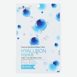 Тканевая маска для лица с гиалуроновой кислотой Natural Mosture Mask Pack Hyaluron 22мл: Маска 1шт