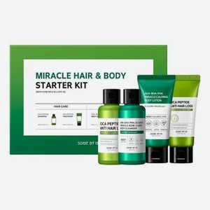 Набор Miracle Hair & Body Starter (шампунь д/волос с пептидами 60мл + маска д/волос с пептидами 30мл + гель д/душа 60г + лосьон д/тела 30мл)