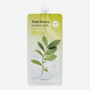 Ночная маска для лица с экстрактом зеленого чая Pure Source Pocket Pack Green Tea 10мл