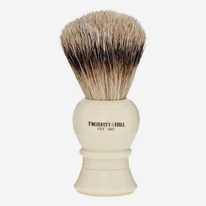 Помазок Faux Ivory Super Badger Shave Brush Regency (ворс серебристого барсука, слоновая кость с серебром)