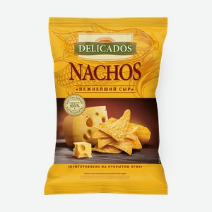 Чипсы кукурузные с сыром Delicados Nachos, 150 г