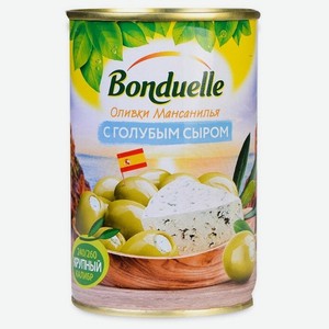 Bonduelle Оливки Мансанилья с голубым сыром, 314 мл в магазине ...