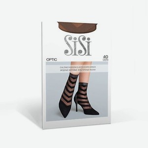 SISI Носки женские OPTIC 40 (в полоску, резинка с люрексом)