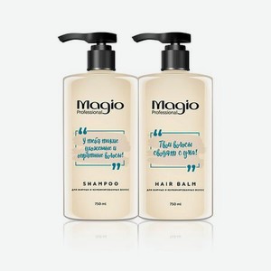 Magio Молекулярный шампунь и маска-кондиционер для жирных кожи головы и сухих кончиков, набор