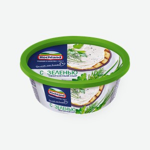 Сыр творожный с зеленью Hochland 60%, 140 г