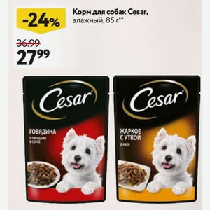 Корм для собак Cesar, влажный, 85 г