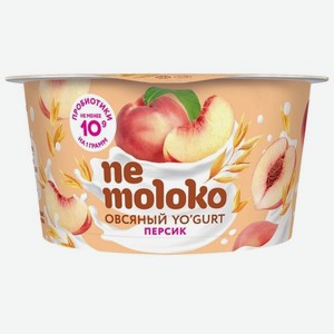 Nemoloko йогурт овсяный с персиком 130 г