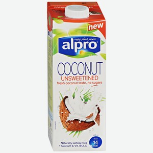 Напиток кокосовый Alpro без сахара 1.2 %, 1 л