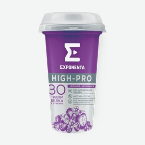 Напиток кисломолочный Черника-Земляника High-Pro Exponenta, 250 г