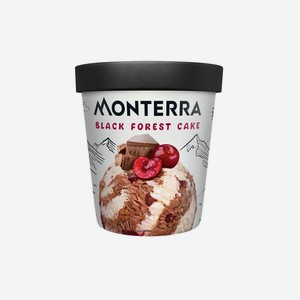 Мороженое Monterra Шоколадно вишневый торт 480 мл