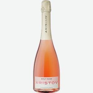 Вино игристое АРИСТОВ брют, розовое, 0.75л