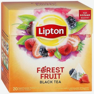 Чай <Липтон> Forest Fruit 1.7г*20пак-пирамид Россия