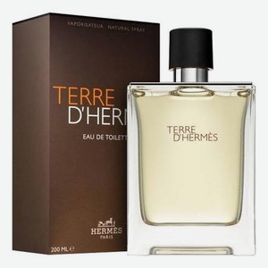 Terre D Hermes pour homme: туалетная вода 200мл