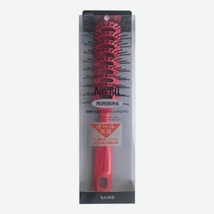 Профессиональная расческа для укладки волос с антибактериальным эффектом Skelton Brush (красная)