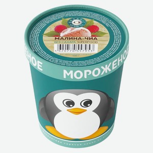 Десерт 33 Пингвина на фруктозе Малина с семенами Чиа ведро 330г