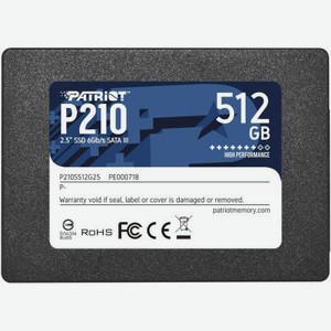 Накопитель SSD Patriot P210 512Gb P210 (P210S512G25)