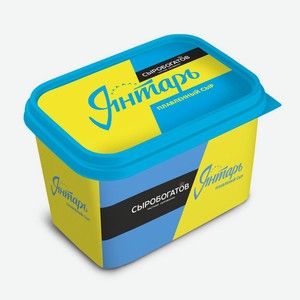Сыр плавленный <Янтарь> ж45% 400г пл/б Сыробогатов