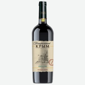 Вино Исторический Крым Бианка-Шардоне ординарное белое сухое 11% 0,75л