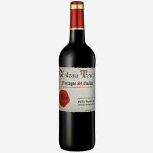 Вино Шато Трико Монтань AOC SAINTE-EMILION Красное Сухое 0.75л