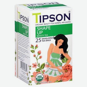 Чай зеленый Tipson Beauty Tea Shape Up, 25 пакетиков