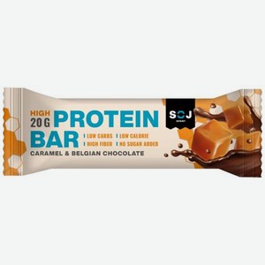 Протеиновый батончик SOJ Protein Bar Соленая карамель в молочном шоколаде, 50 г
