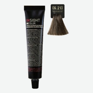 Крем-краска для волос с фитокератином Incolor Crema Colorante 100мл: 6.21 Перламутрово-пепельный темный блондин