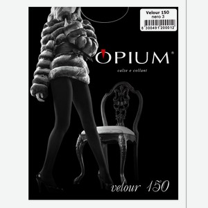 Колготки OPIUM Velour 150 - nero 3