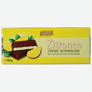 Шоколад темный с кремовой начинкой со вкусом лимона Bohme 100г