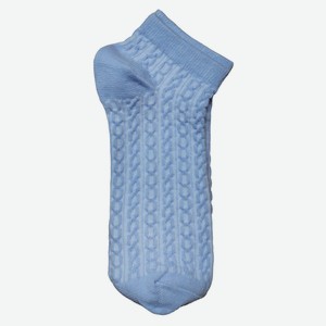 Носки женские Master 95050 рельефная косичка - Голубой, рельефные, 23