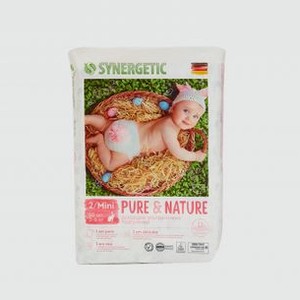 Подгузники дышащие ультратонкие детские SYNERGETIC Pure&nature, Размер 2 / Mini 50 шт