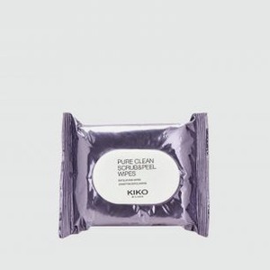 Салфетки для лица влажные KIKO MILANO Pure Clean Scrub & Peel Wipes 20 шт
